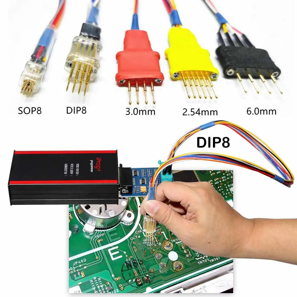 V87 Iprog Pro V89 as Gift Ecu Key Programmer for Airbag Reset/Eeprom IMMO/KM/Car Radio/Dashboard Kilometer IPROG+ Full Set Tool