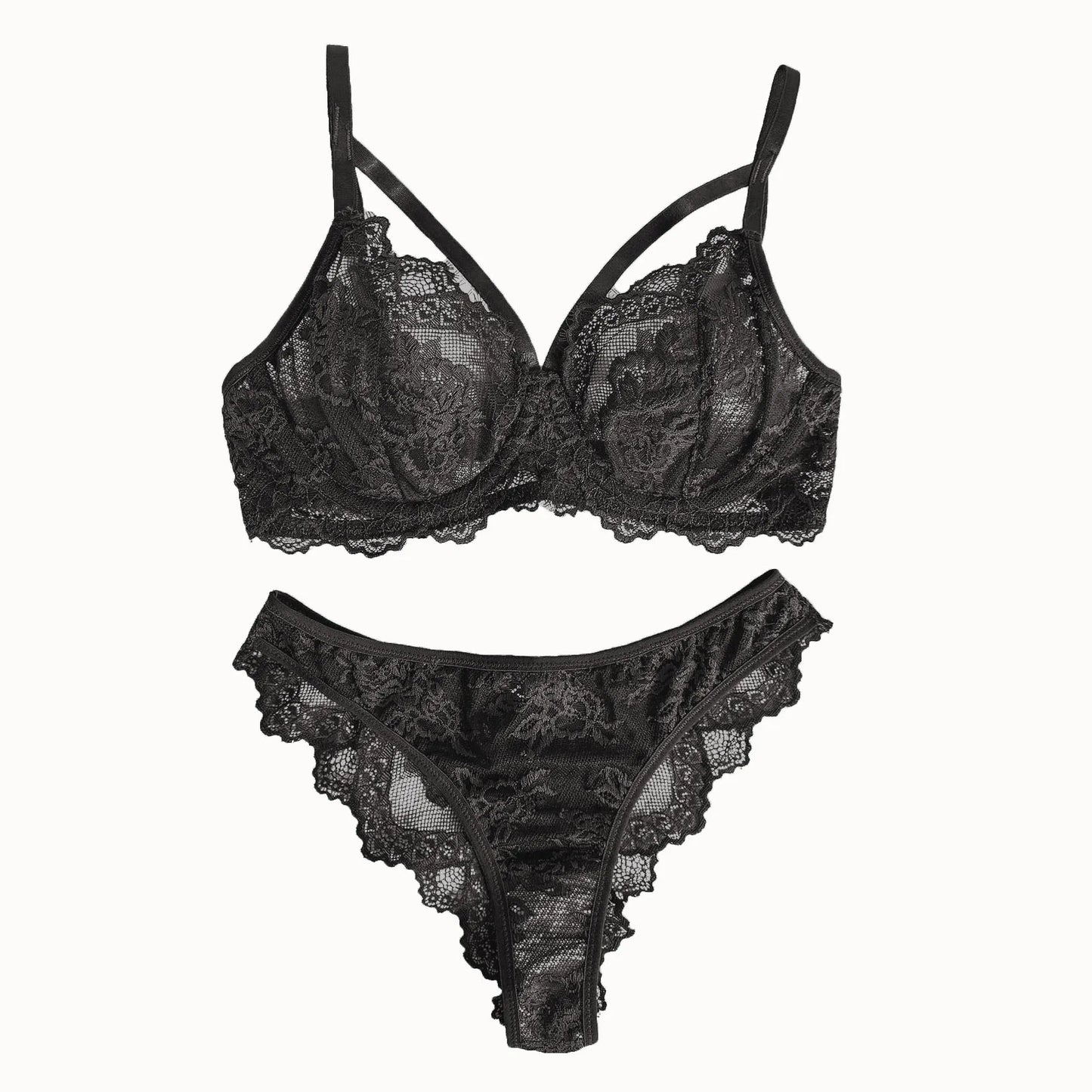 Women's Lingerie & Underwear, eyelash sxy fancy lace strapping underwire bra & brazilian panties ,victoria style