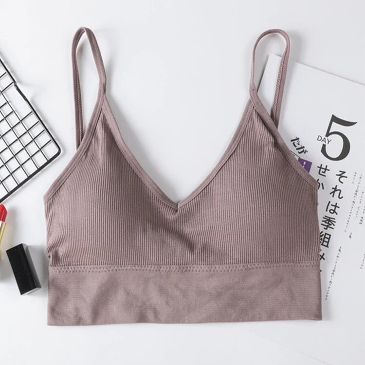 2024 New Sexy Women Bra Tube Top Beauty Back Bralette Seamless Sports Bras Women's Underwear Push Up Sports Lingerie кроп топ