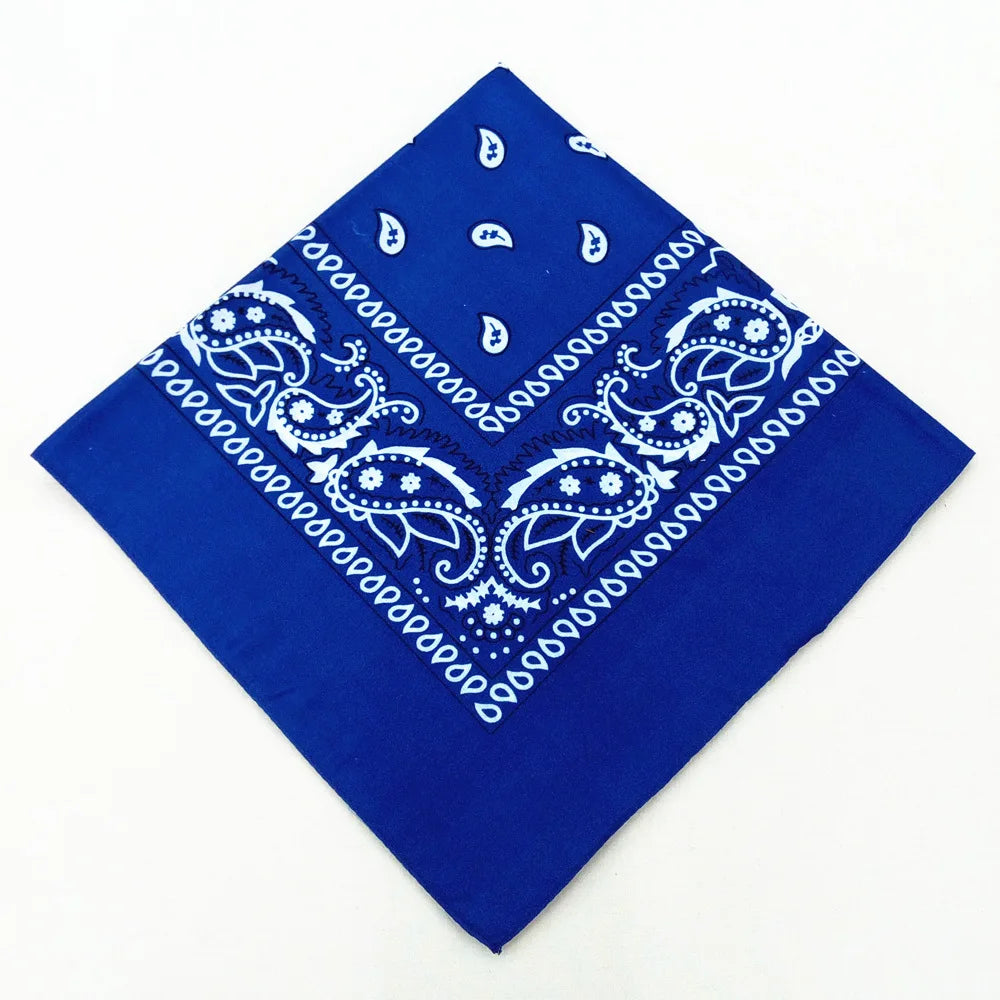 Hip Hop Women Bandana Scarf Girls Kids Punk Square Bandanas Headwear Fashion Bohemian Head Scarf Headbands Hair Accessories