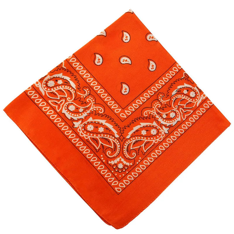 Hip Hop Women Bandana Scarf Girls Kids Punk Square Bandanas Headwear Fashion Bohemian Head Scarf Headbands Hair Accessories