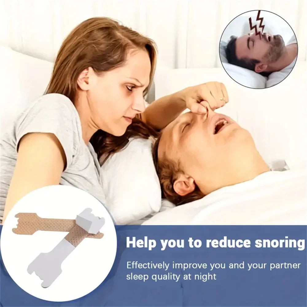 20-100pcs Snoring Stickers Breathing Nose Strips Physical Airway Expansion for Improved Nose Vent Anti-Snoring Comfort Sleep Aid