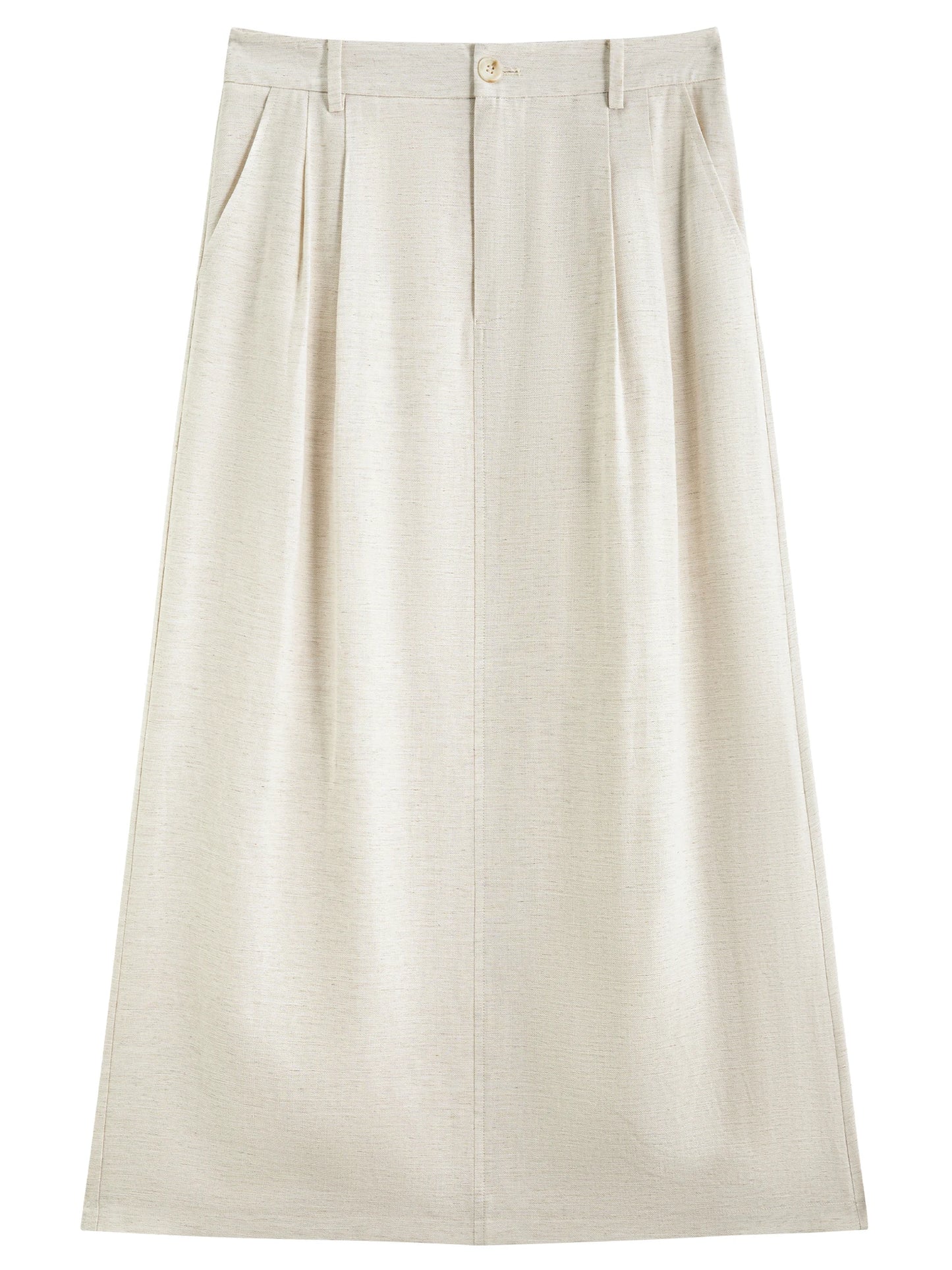 FSLE 2025 Summer Women's Minimalist Sleeveless Shirt Set - Relaxed Fit & Fluid Skirt Coordination 25FS12040+25FS12041