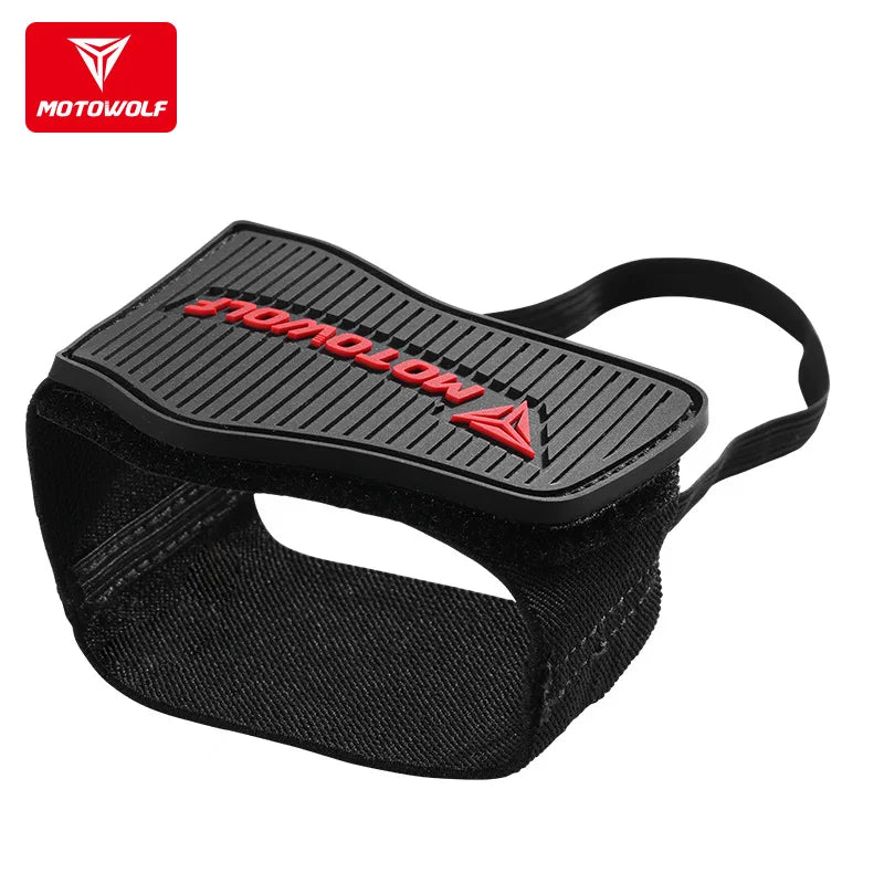 MOTOWOLF Universal Motorcycle Shoe Cover Guards Motorbike Gear Shift Pad Anti-slip Durable Boot Protector Anti-skid Gear Shifter