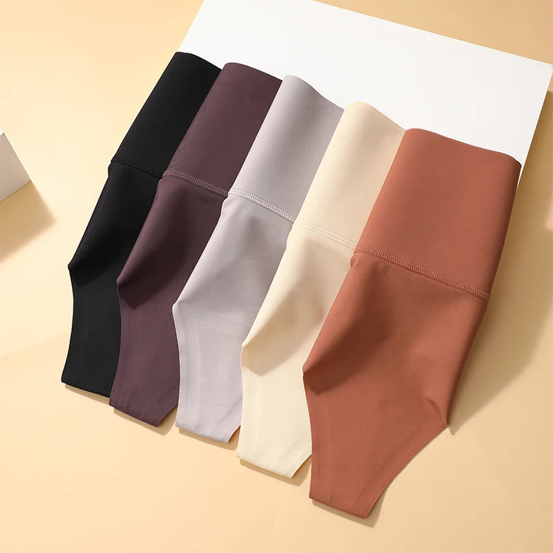 5-Pack High Waist Seamless Thong Shapewear Panties – Tummy Control, Antibacterial Lining