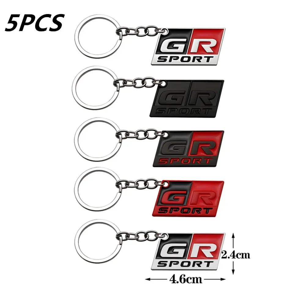 GR Sport Keychain Car GR Key Ring Chain Holder for Toyota HV YARiS Prius Harrier Corolla Camry Tacoma Venza Tundra Rav4 Auris