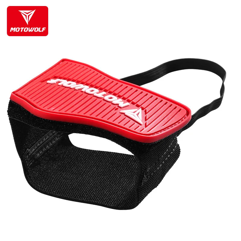MOTOWOLF Universal Motorcycle Shoe Cover Guards Motorbike Gear Shift Pad Anti-slip Durable Boot Protector Anti-skid Gear Shifter