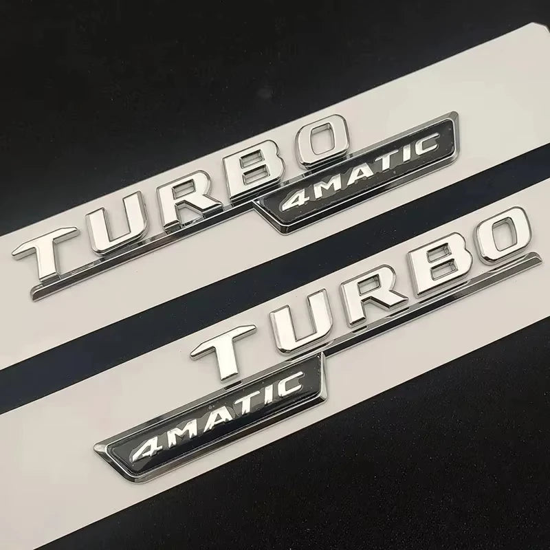 ABS For Mercedes Benz A 35 45 AMG W177 W176 A35 A45 A45S TURBO 4MATIC Car Trunk Letters Emblem Badge Logo Stickers Accessories