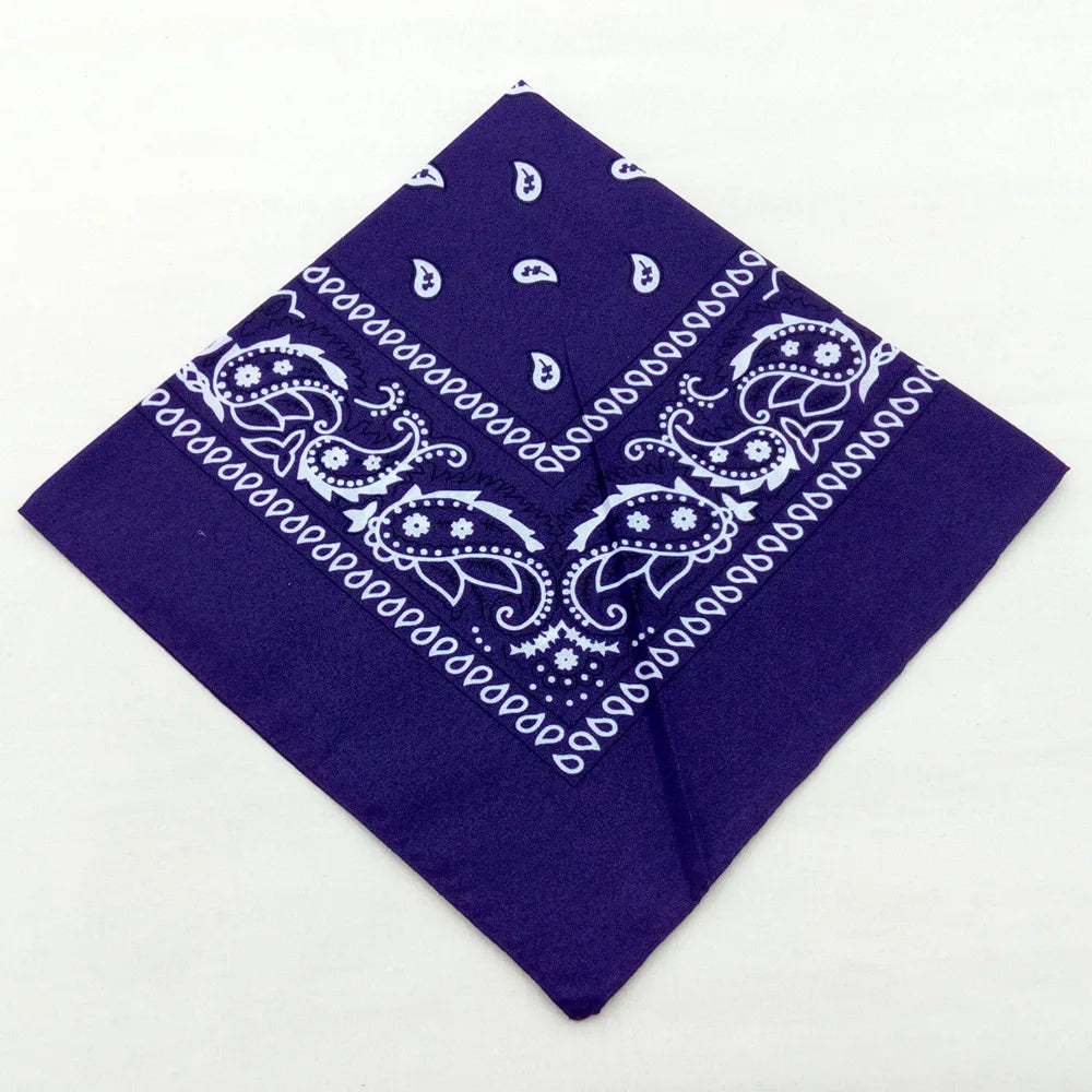 Hip Hop Women Bandana Scarf Girls Kids Punk Square Bandanas Headwear Fashion Bohemian Head Scarf Headbands Hair Accessories