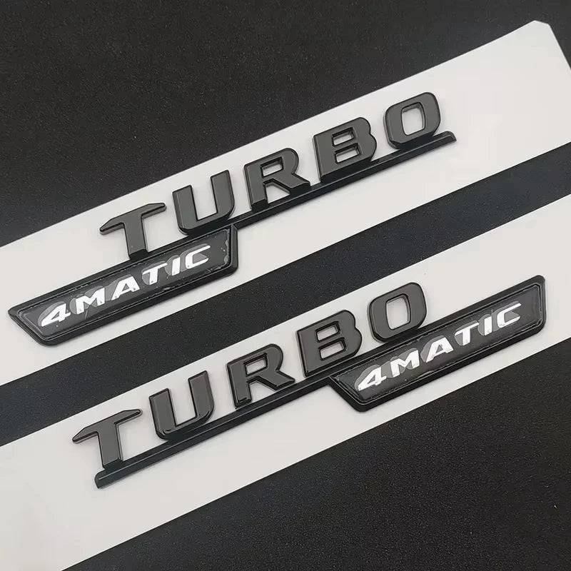 ABS For Mercedes Benz A 35 45 AMG W177 W176 A35 A45 A45S TURBO 4MATIC Car Trunk Letters Emblem Badge Logo Stickers Accessories