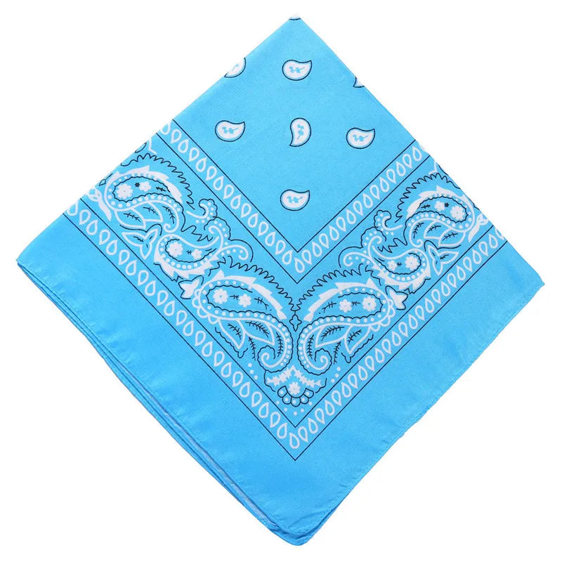 Hip Hop Women Bandana Scarf Girls Kids Punk Square Bandanas Headwear Fashion Bohemian Head Scarf Headbands Hair Accessories