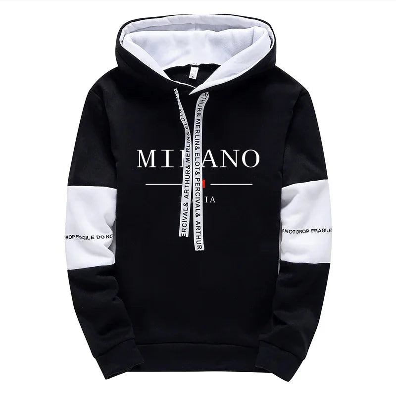 Men's Autumn Hoodies Sweatpants 2pcs Set Urban Milan Fashion Sportswear Male Home Outdoor Casual Sport Jogging Suit Gym Outfits