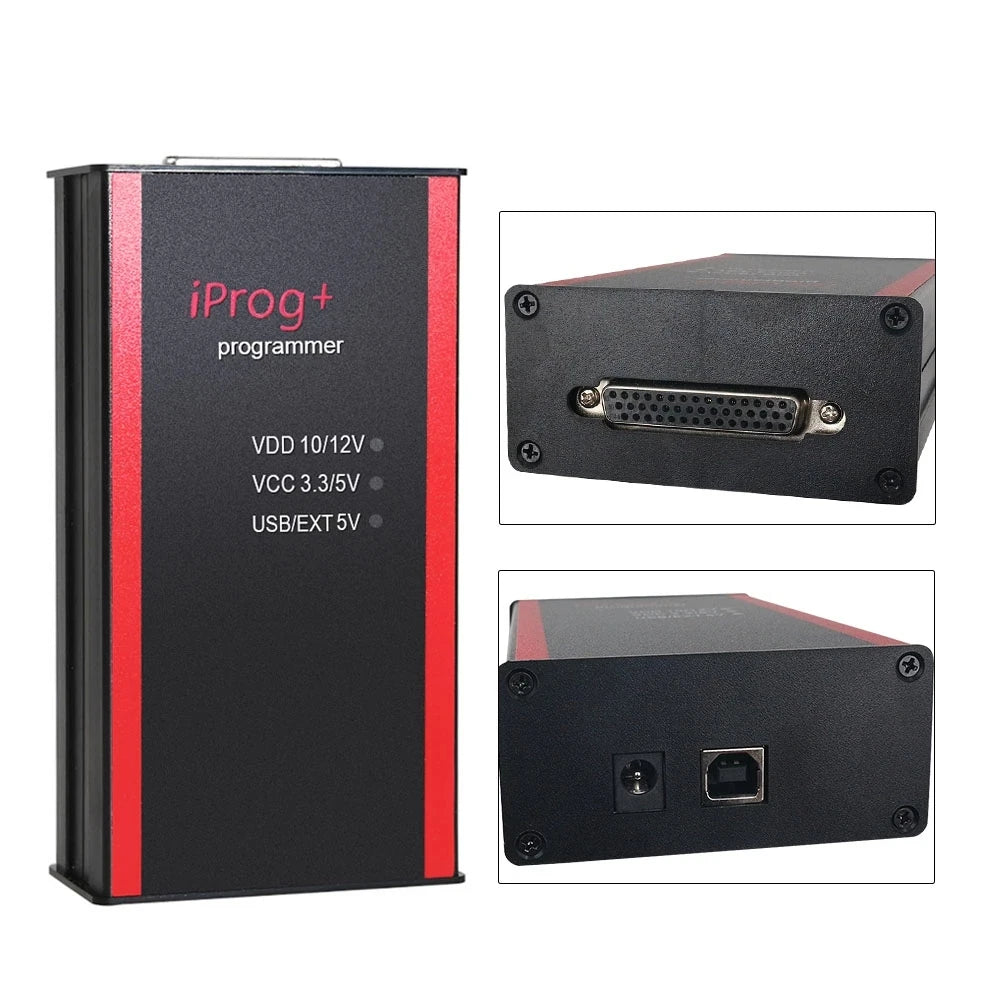V87 Iprog Pro V89 as Gift Ecu Key Programmer for Airbag Reset/Eeprom IMMO/KM/Car Radio/Dashboard Kilometer IPROG+ Full Set Tool
