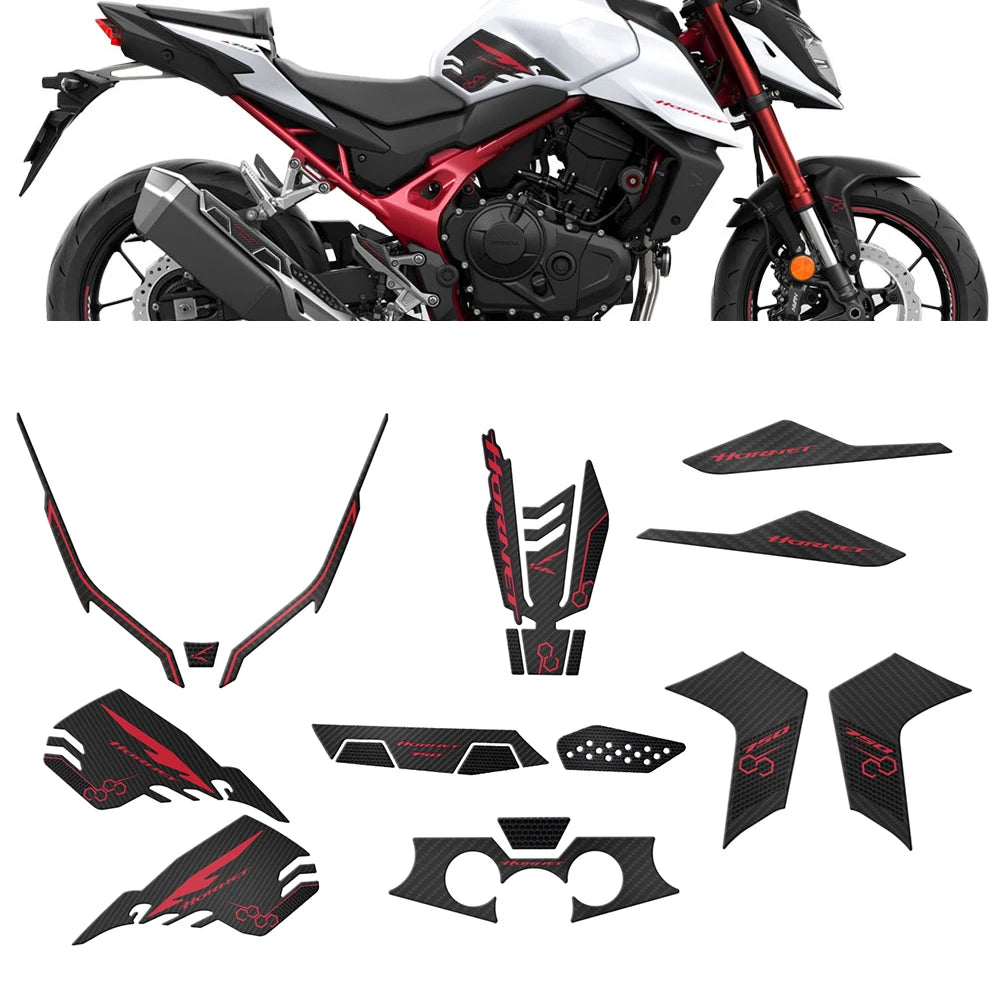 For Honda Hornet750 CB750 CB 750 2023-2024 Motorcycle Accessories 3D Gel Protection System Full Fairing Sticker Protection Kit