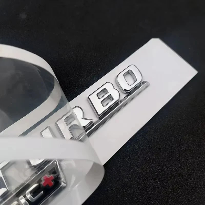 ABS For Mercedes Benz A 35 45 AMG W177 W176 A35 A45 A45S TURBO 4MATIC Car Trunk Letters Emblem Badge Logo Stickers Accessories