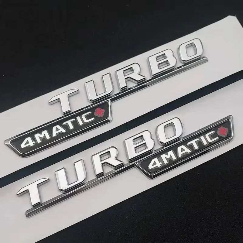ABS For Mercedes Benz A 35 45 AMG W177 W176 A35 A45 A45S TURBO 4MATIC Car Trunk Letters Emblem Badge Logo Stickers Accessories