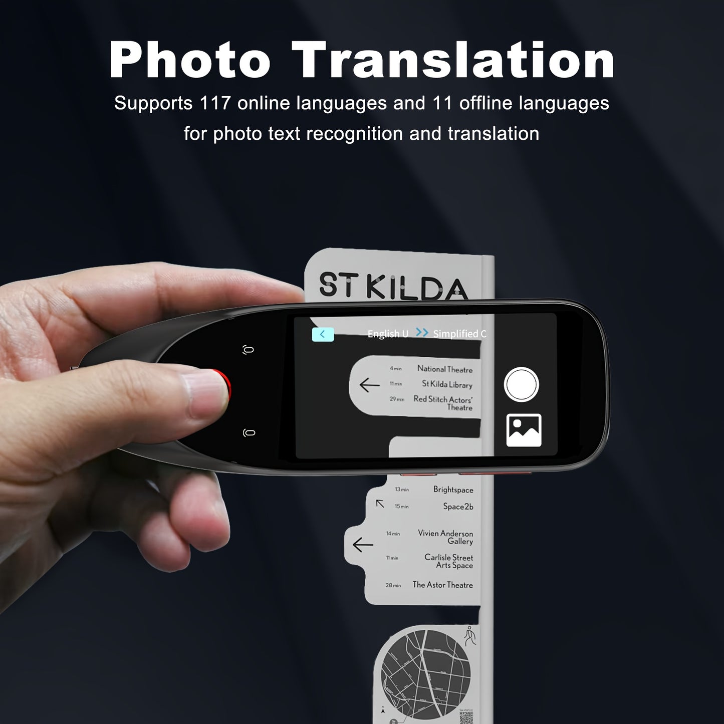 Translation Pen, Assistive Reading Pen for Dyslexia, 112 languages Instant two-way Translator Pen, Dictionary Pen, Text to Speech/Photo Translator Pen, Language Learners, Travel, Business People