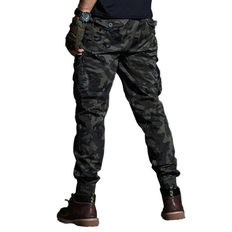 Men’s Camouflage Tactical Pants – Multi-Pocket Military Work Trousers