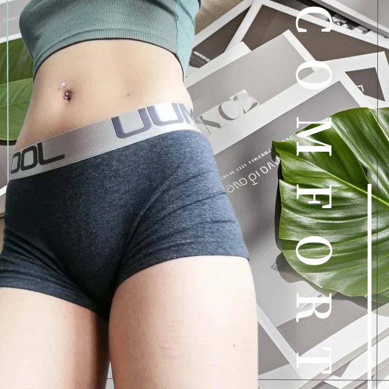 3PCS Women’s Cotton Boxer Panties – Soft, Breathable Boyshorts Underwear