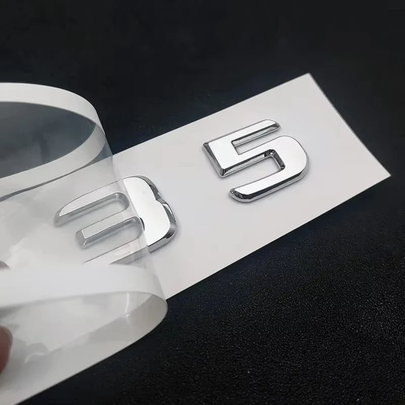 ABS For Mercedes Benz A 35 45 AMG W177 W176 A35 A45 A45S TURBO 4MATIC Car Trunk Letters Emblem Badge Logo Stickers Accessories