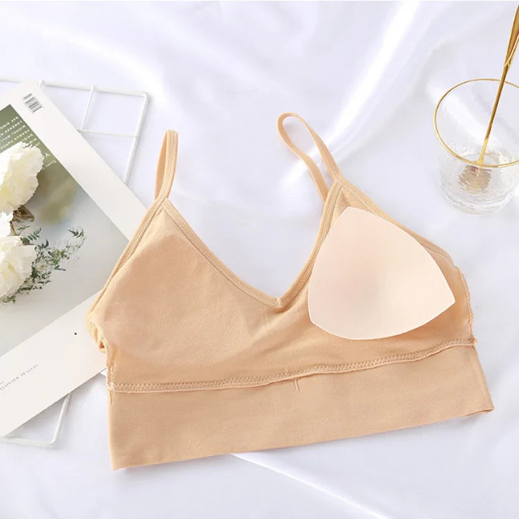 2024 New Sexy Women Bra Tube Top Beauty Back Bralette Seamless Sports Bras Women's Underwear Push Up Sports Lingerie кроп топ