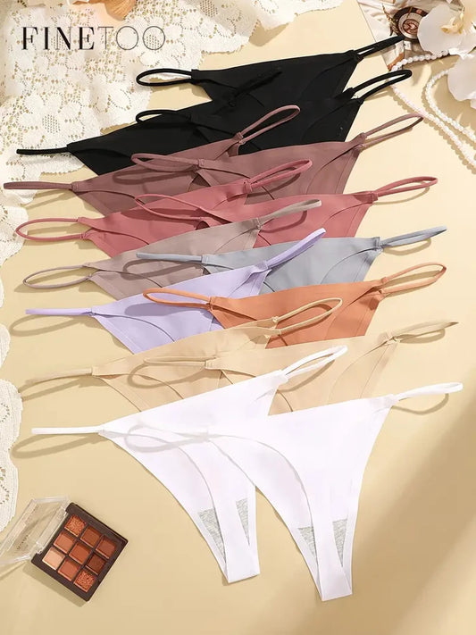 15pcs Women’s Ice Silk Seamless Thongs – Low Waist G-String Underwear