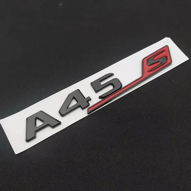 ABS For Mercedes Benz A 35 45 AMG W177 W176 A35 A45 A45S TURBO 4MATIC Car Trunk Letters Emblem Badge Logo Stickers Accessories