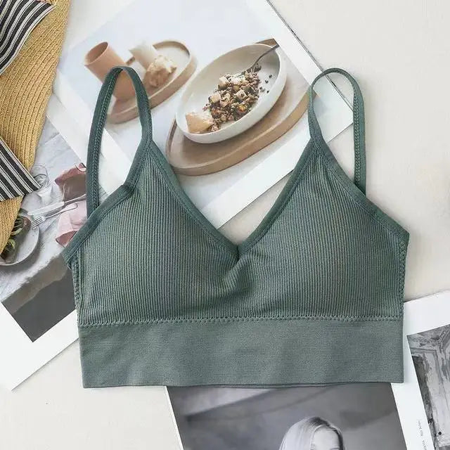 2024 New Sexy Women Bra Tube Top Beauty Back Bralette Seamless Sports Bras Women's Underwear Push Up Sports Lingerie кроп топ