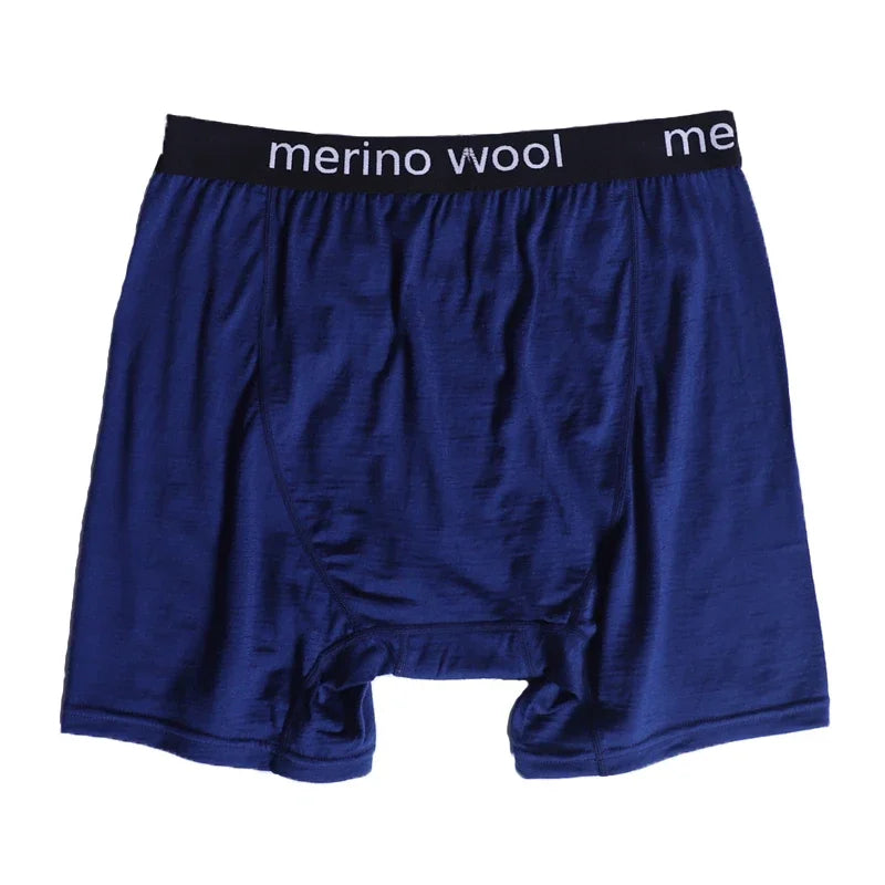 Mens Merino Wool Boxer Briefs Men Underwear 100% Merino Wool Man Merino Boxer Soft Comfy Breathable Moisture Wicking USA Size