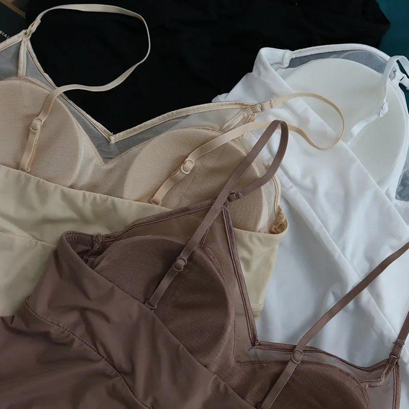Women’s 100% Mulberry Silk Padded Cami Tube Top – Strapless Bralette Lingerie TG244