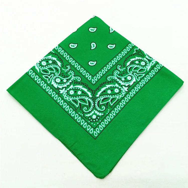 Hip Hop Women Bandana Scarf Girls Kids Punk Square Bandanas Headwear Fashion Bohemian Head Scarf Headbands Hair Accessories