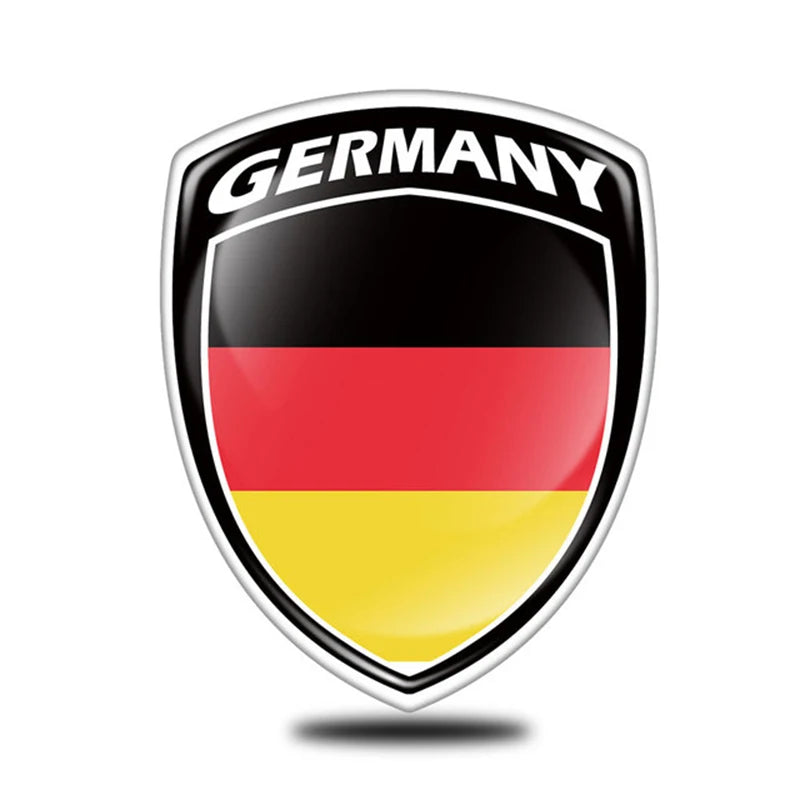 3D Reflective Flag Sticker Motorcycle Parts Car Decal UK Italy France Russia Spain Brazil South Korea Japan Chile USA ukraine