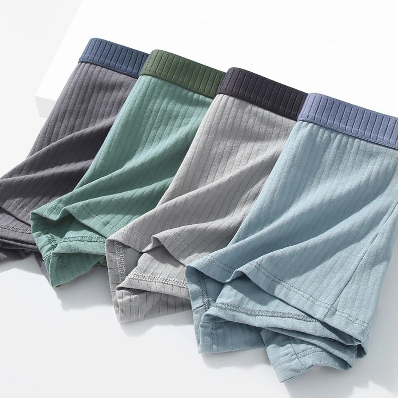 7 Pcs Men's Cotton Character Stripe soft Boxer Sexy Lingerie Mens Underpants Underwear Shorts Breathable Panties Plus Size L-4XL