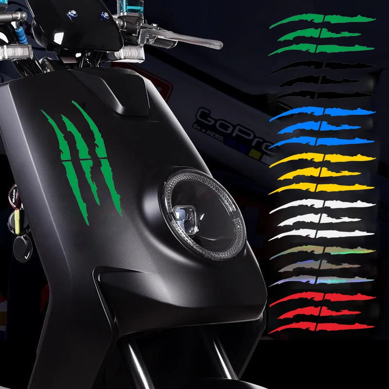 Car sticker Demon Claw Scratch style decorate Sticker Fog lamp Headlights Decorative stickers Creative body stickers waterproof
