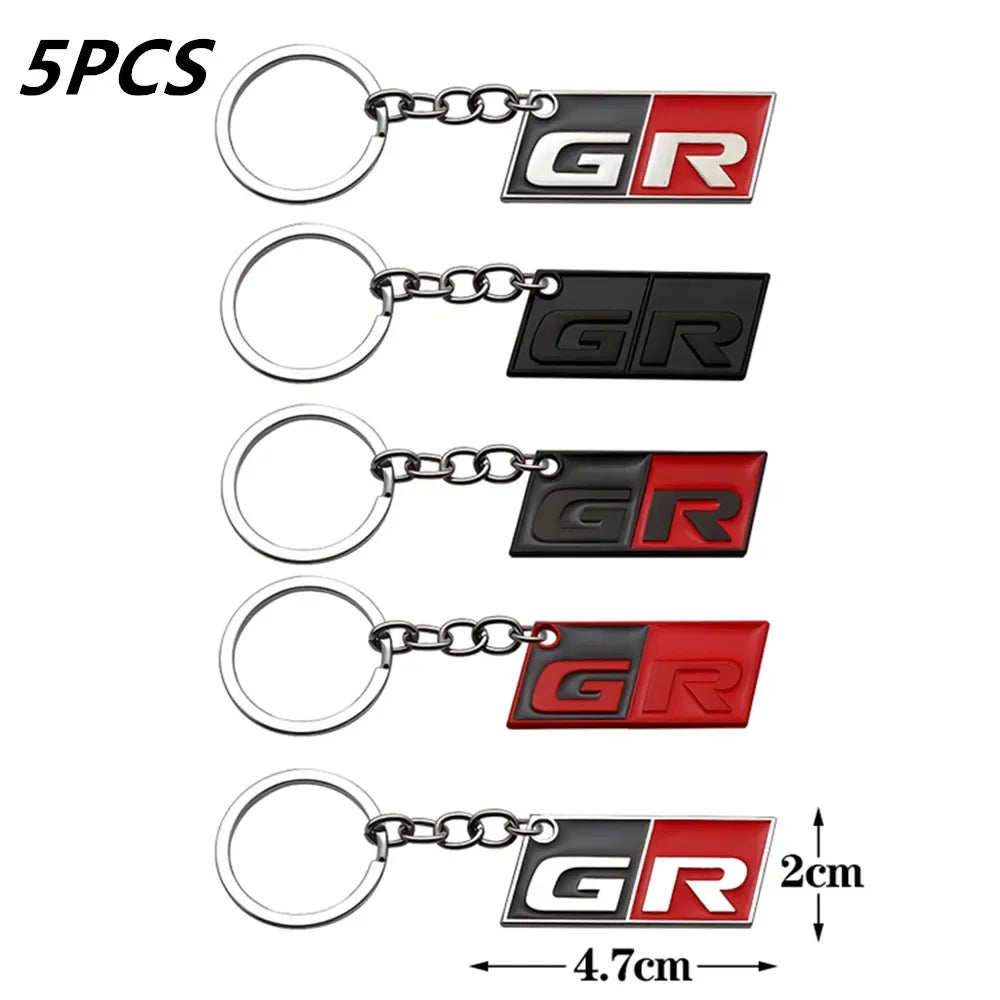 GR Sport Keychain Car GR Key Ring Chain Holder for Toyota HV YARiS Prius Harrier Corolla Camry Tacoma Venza Tundra Rav4 Auris