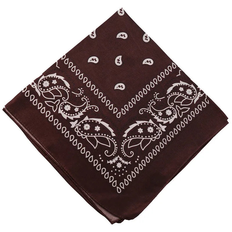 Hip Hop Women Bandana Scarf Girls Kids Punk Square Bandanas Headwear Fashion Bohemian Head Scarf Headbands Hair Accessories