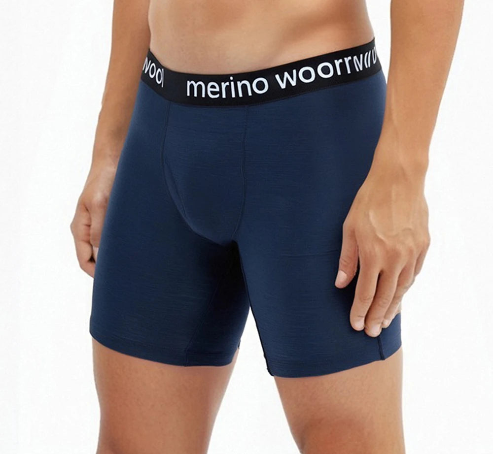 Mens Merino Wool Boxer Briefs Men Underwear 100% Merino Wool Man Merino Boxer Soft Comfy Breathable Moisture Wicking USA Size