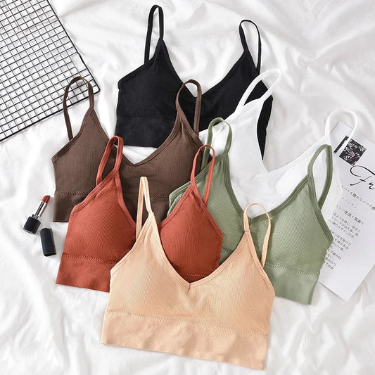 2024 New Sexy Women Bra Tube Top Beauty Back Bralette Seamless Sports Bras Women's Underwear Push Up Sports Lingerie кроп топ