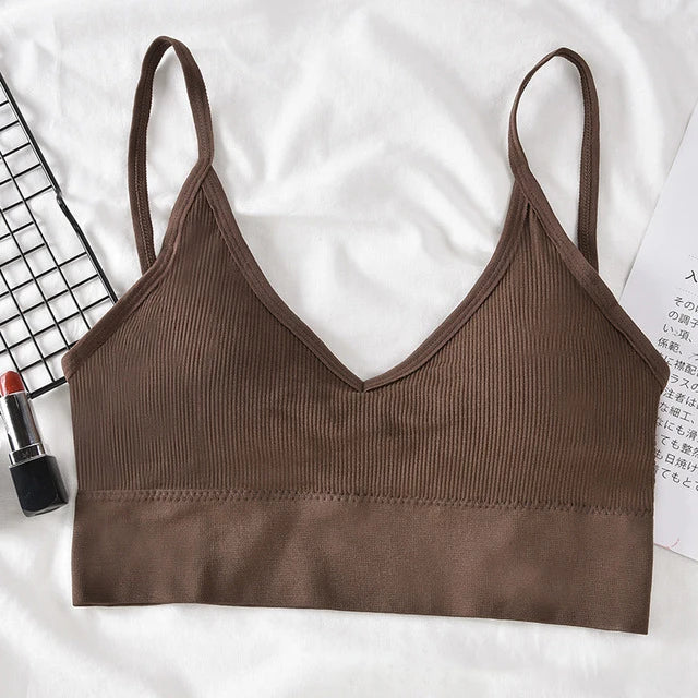 2024 New Sexy Women Bra Tube Top Beauty Back Bralette Seamless Sports Bras Women's Underwear Push Up Sports Lingerie кроп топ