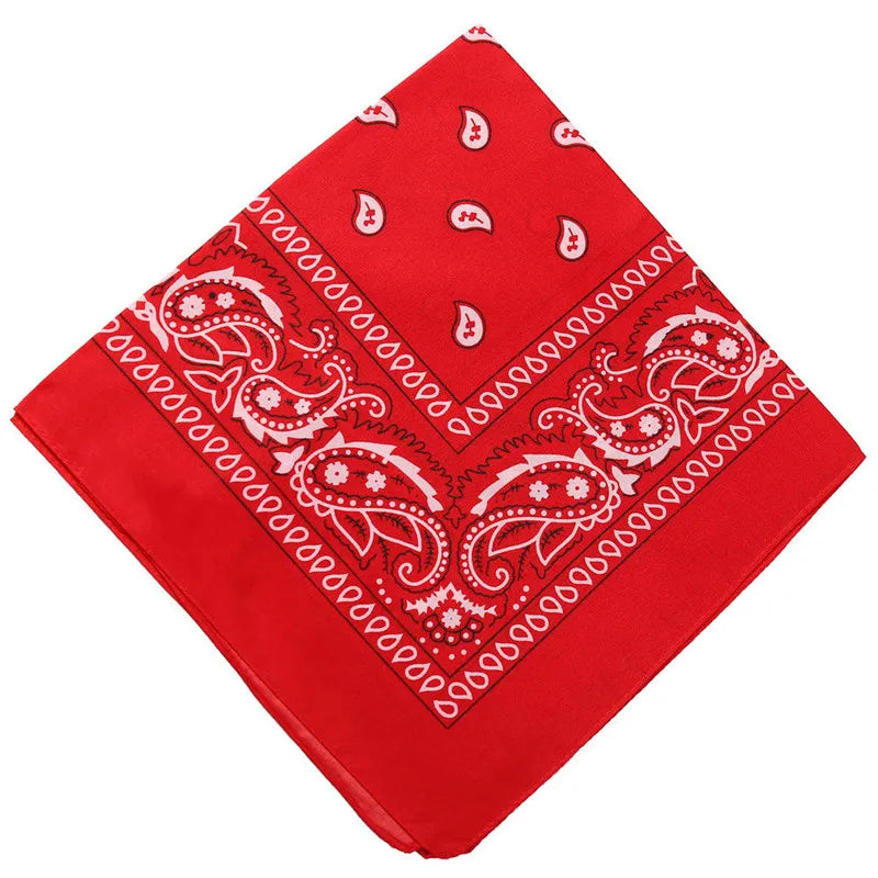 Hip Hop Women Bandana Scarf Girls Kids Punk Square Bandanas Headwear Fashion Bohemian Head Scarf Headbands Hair Accessories