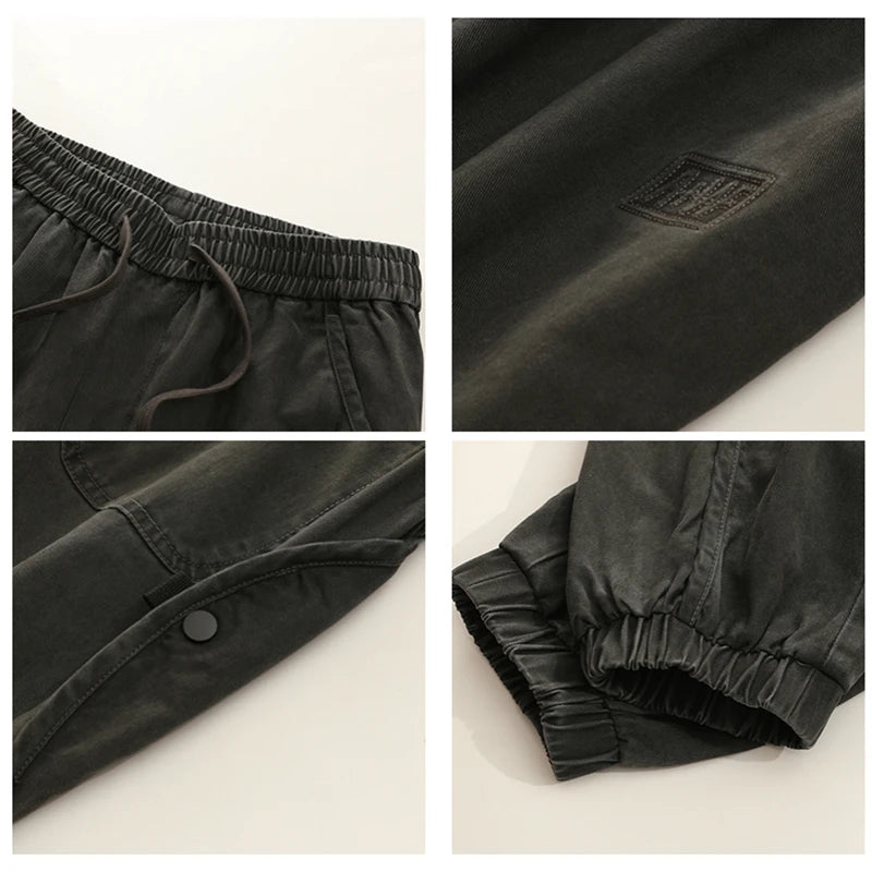 Men’s Oversized Cargo Joggers – Harajuku Korean Streetwear Pants Plus Size