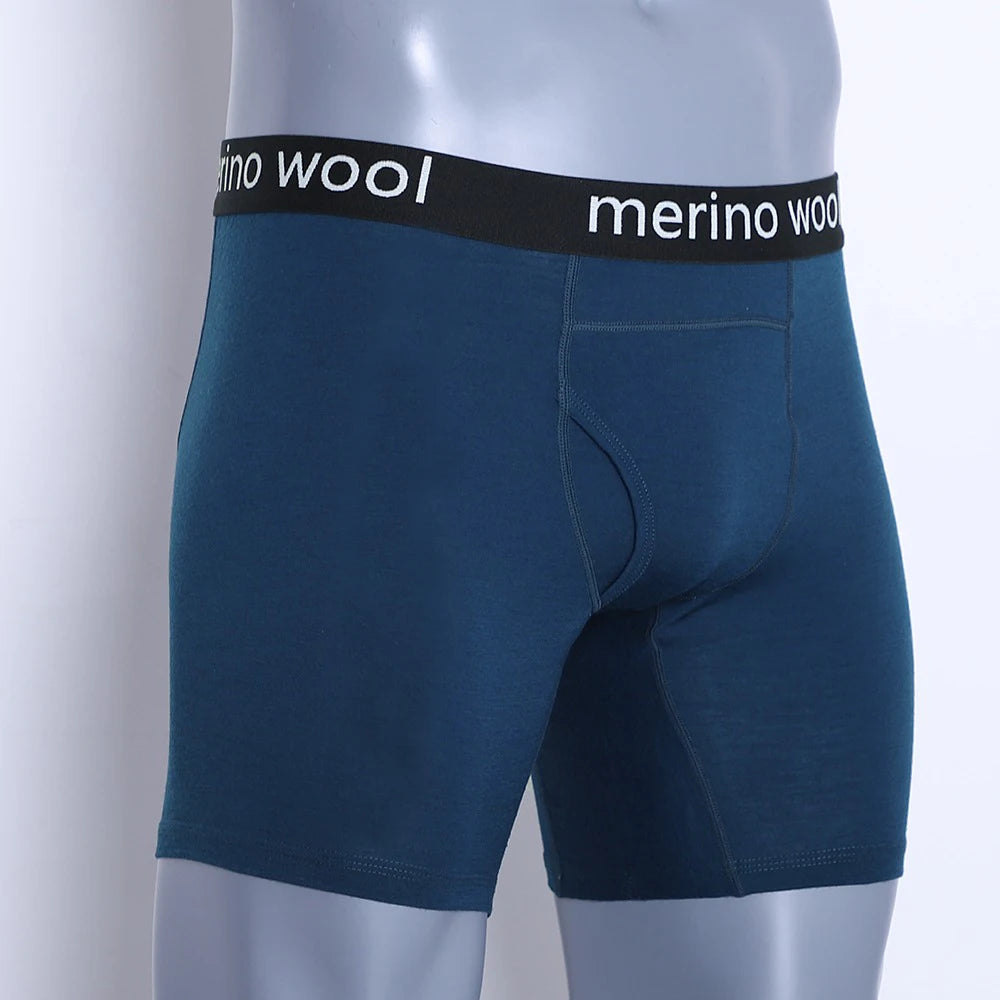 Mens Merino Wool Boxer Briefs Men Underwear 100% Merino Wool Man Merino Boxer Soft Comfy Breathable Moisture Wicking USA Size