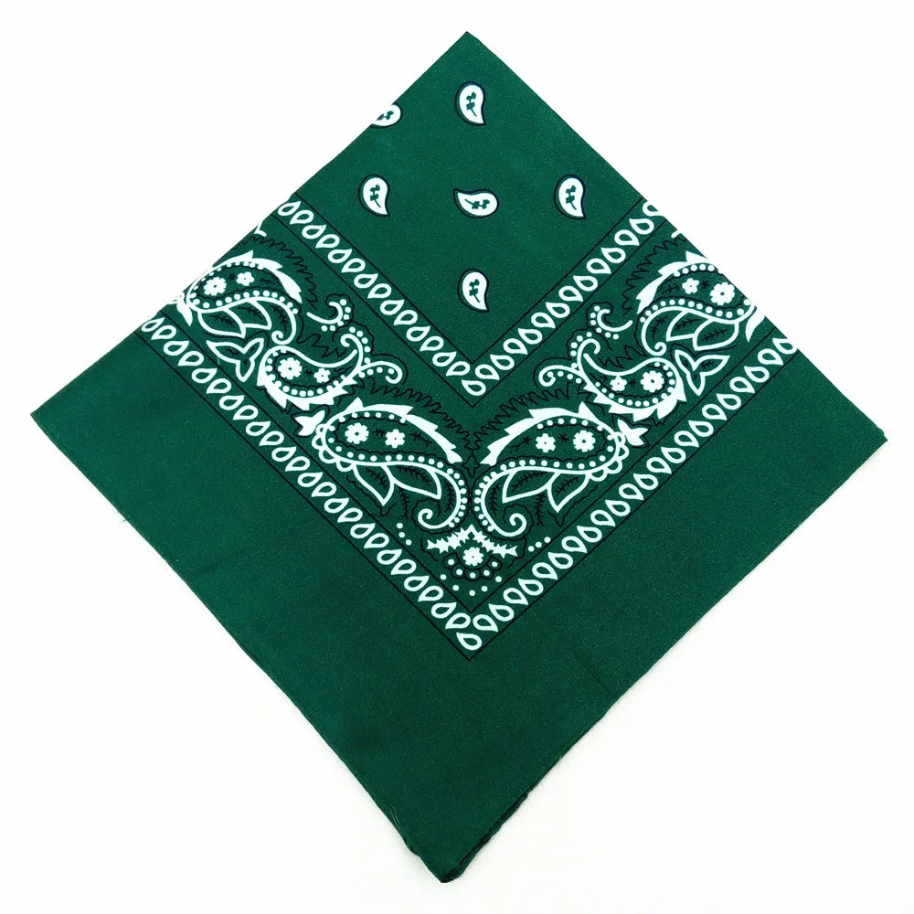 Hip Hop Women Bandana Scarf Girls Kids Punk Square Bandanas Headwear Fashion Bohemian Head Scarf Headbands Hair Accessories