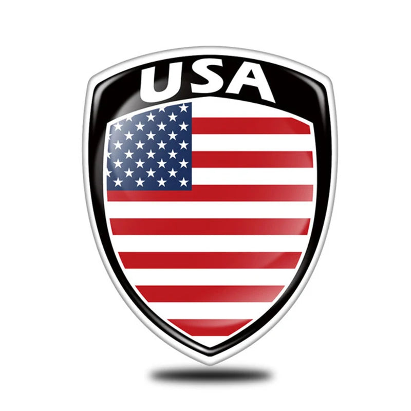 3D Reflective Flag Sticker Motorcycle Parts Car Decal UK Italy France Russia Spain Brazil South Korea Japan Chile USA ukraine