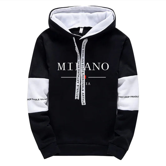 Men's Autumn Hoodies Sweatpants 2pcs Set Urban Milan Fashion Sportswear Male Home Outdoor Casual Sport Jogging Suit Gym Outfits