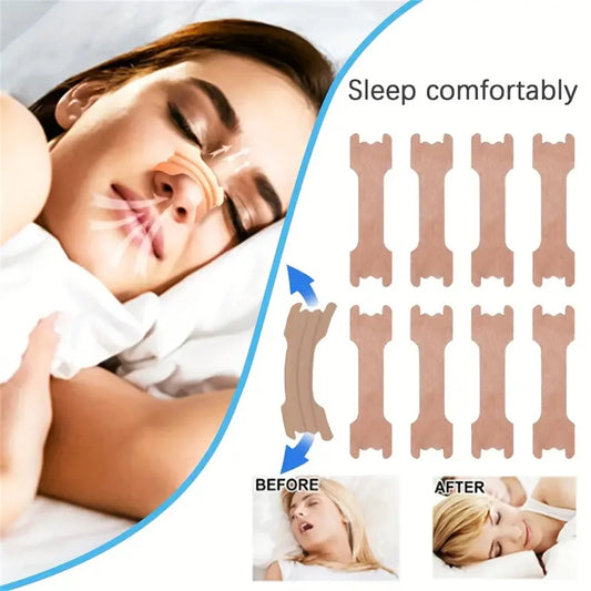 20-100pcs Snoring Stickers Breathing Nose Strips Physical Airway Expansion for Improved Nose Vent Anti-Snoring Comfort Sleep Aid