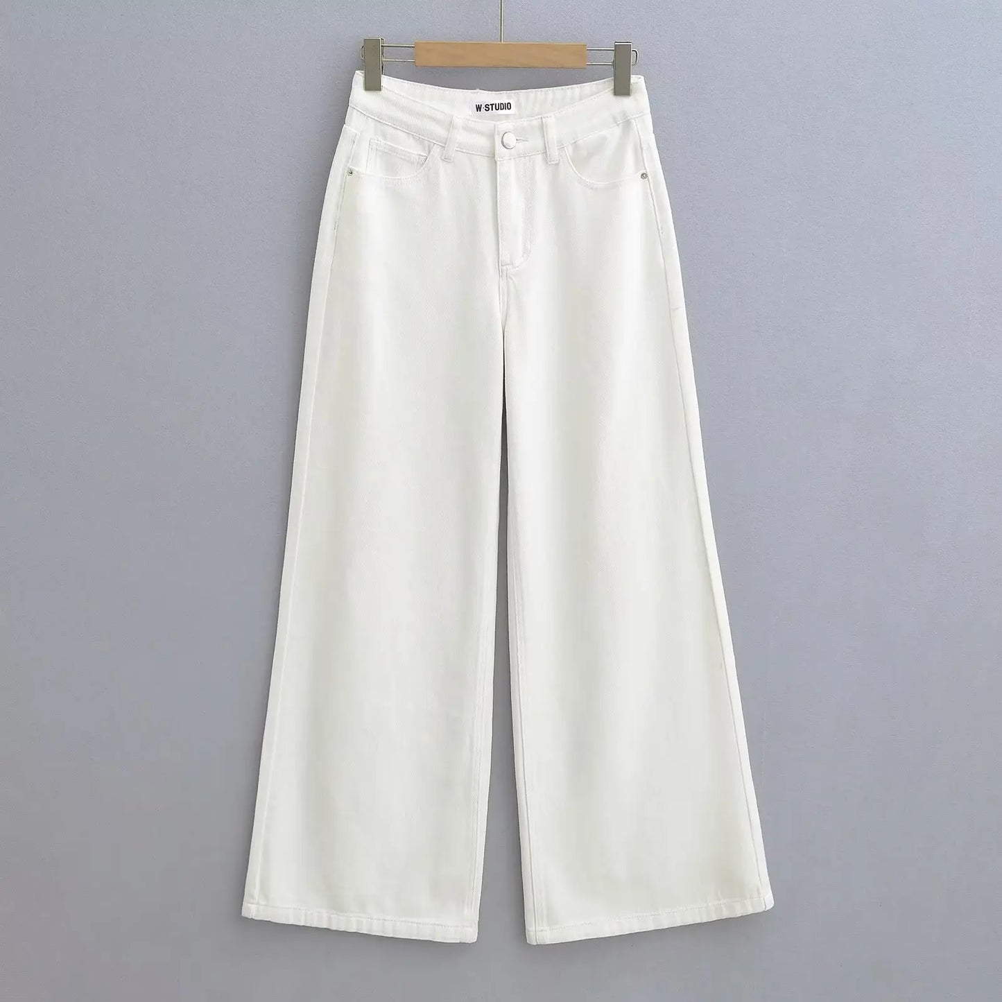 TRAFZR Women's Denim Pants Baggy Jeans Y2k Vintage Flared Wide New Low Waist Rise Oversize Pant Harajuku Fashion Woman Trousers