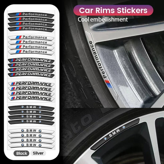 Aluminum Car Wheel Hub Badge Tire Rim Stickers Decoration Accessories For BMW X1 X3 X4 X5 X7 X2 X6 F40 F10 G30 G20 G05 G07 E90