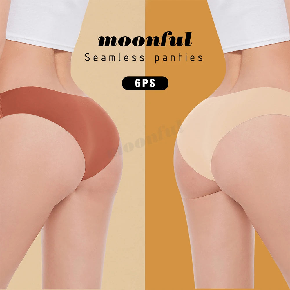 Pcs Seamless Ice Silk Women's Panties Set
