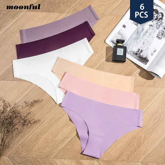 Pcs Seamless Ice Silk Women's Panties Set